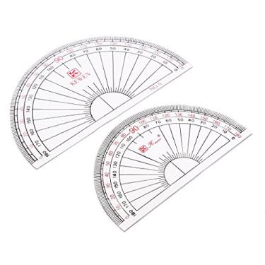Imagem de 2 Peças de 180 Transferidores, Réguas de Medição de ângulo, Materiais Escolares
