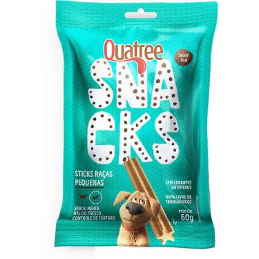 Imagem de Snack Quatree para Cães Adultos Porte Pequeno Sabor Menta - 60g