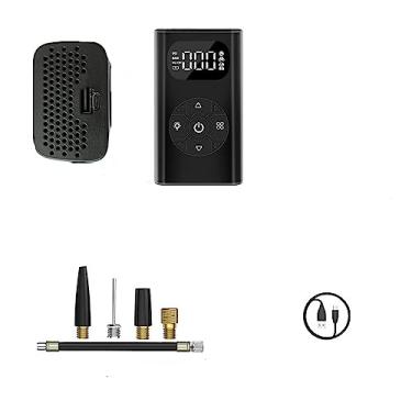 Imagem de Compressor de ar do carro portátil mini bomba de ar elétrica 6000mah banco potência bomba inflável inflator para bolas pneu bicicleta(M09X)