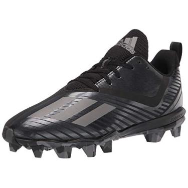 Imagem de adidas Tênis de futebol masculino Adizero Spark Mid, Preto/Noite Metálico/Preto, 10.5