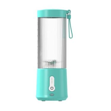Imagem de Liquidificadores portáteis, espremedor pessoal para shakes, espremedor de frutas recarregável por USB com 6 lâminas, liquidificadores portáteis para esportes, viagens e atividades ao ar livre type1
