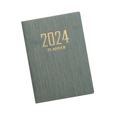 Imagem de Generic 2024 planejador caderno diário planejador mensal diário profissional diário dupla face escrita aprendizagem notebook, Verde