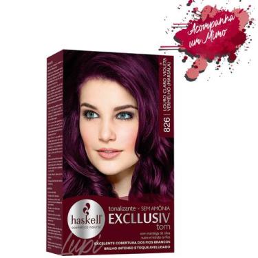 Imagem de Tonalizante 826 Haskell Excllusiv Tom Louro Claro Violeta Vermelho/Mar