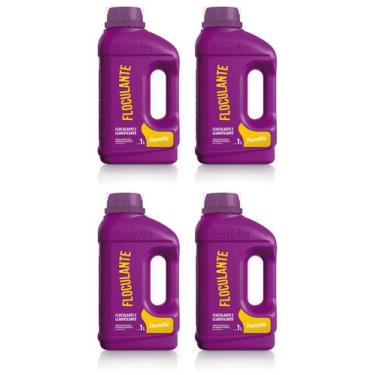 Imagem de 4 Floculante E Clarificante Piscina - Domclor - 1 L