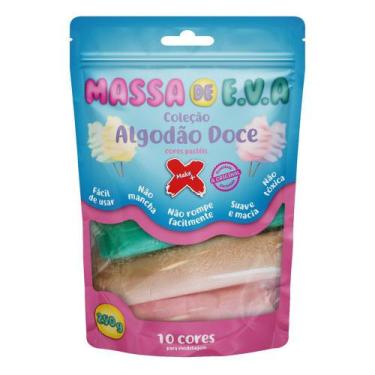 Imagem de Massa de EVA 250g com 10 Cores Candy Make+