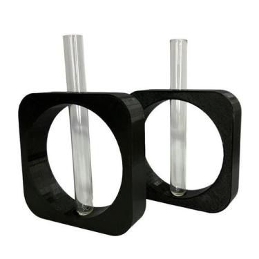 Imagem de Kit Vasos Suspenso Vidro Flor Rosas Decoração Parede Enfeite - Sttark,