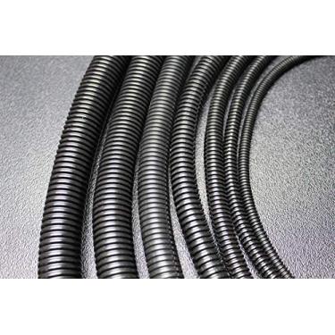 Imagem de Conduíte de tubulação de tear dividido preto de 3 m de 1/10 pol. Fio de polietileno