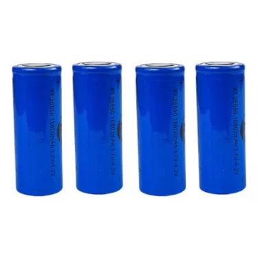 Imagem de 4 unidades Bateria Recarregável Modelo 26650 16800mah 3.7v - HZ
