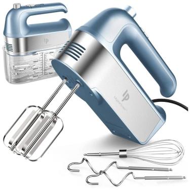 Imagem de Batedeira de Mão Elétrica com Botão de Ejeção e 5 Velocidades, 110V 450W, LILPARTNER, Azul