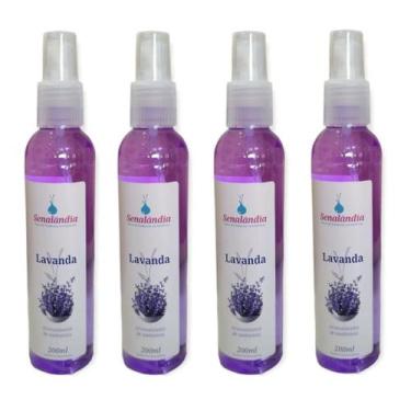 Imagem de Kit 4 Aromatizador Ambiente Spray de Borrifar no Ar de Lavanda 200ml S