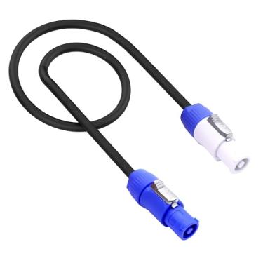 Imagem de CybNemo Cabo De Alimentação Powercon Ca Entrada Para Saída 20A, Extensão 3 Pinos 12Awg Tela Led, Luz Palco, Equipamento Áudio E Vídeo Muito Mais (1 Metro)