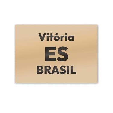 Imagem de Imã de Geladeira Vitória Espírito Santo MDF 8cm x 5cm