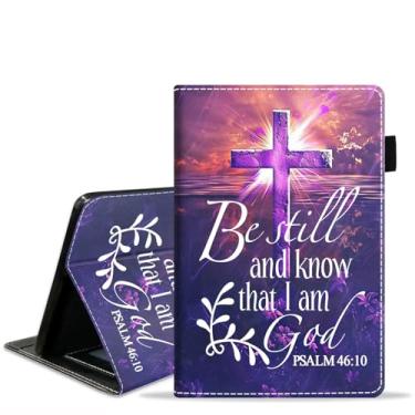 Imagem de FQTBCEARI Capa para tablet Amazon Fire HD 10/HD 10 Plus de 10,1 polegadas (13ª/11ª geração, versão 2023/2021), capa fina de couro PU com slot para cartão e despertar/hibernar automaticamente