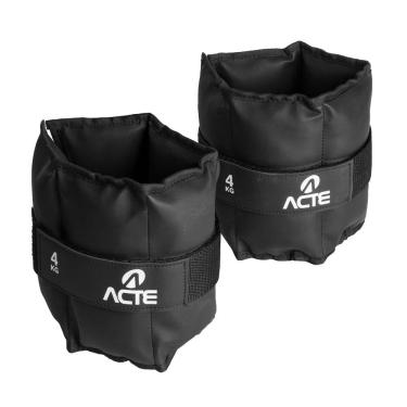 Imagem de Acte, Par de Caneleira Profissional 2Kg T157 - Preto