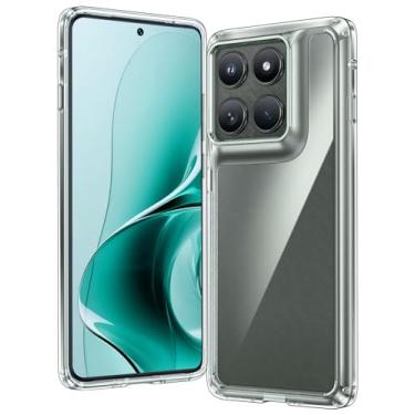 Imagem de FNTCASE Capa transparente para Motorola Edge-2025: capa de celular antiamarelamento com proteção contra quedas de grau militar - Capa protetora resistente à prova de choque transparente