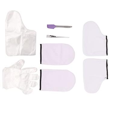 Imagem de Domary Luvas de Tratamento de Cera Conjuntos Hidratantes Luvas de Gel Luvas Conjunto de Meias de Spa de Parafina Luvas de Cera de Parafina As Meias Definidas para o Material de