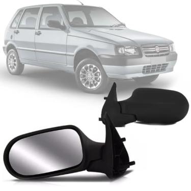 Imagem de Retrovisor Uno Fire Flex 4 Portas 2005 A 2010 Sem Controle