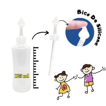 Imagem de Kit Lavagem Nasal Infantil Seringa c/2+Sal+Dispositivo 125ml - Ecommer