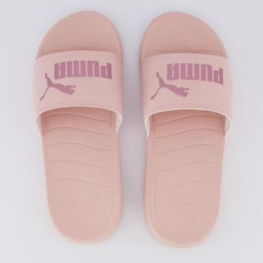 Imagem de Chinelo Puma Popcat 20 BDP Logo Feminino Rosa, 34
