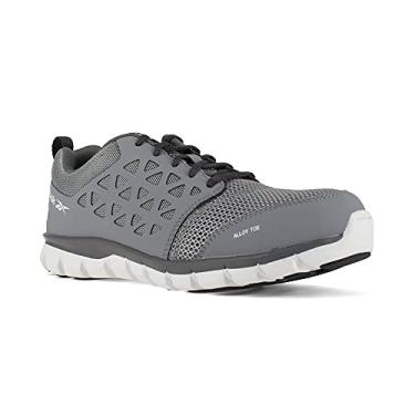 Imagem de Reebok Work Tênis masculino atlético de aço branco RB4443 Sublite bico de segurança para trabalho, Cinza, 11.5 Wide