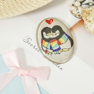 Imagem de Hand Painted Pebbles Cute Valentine Present Sturdy Anniversary Item Special of Love for Your Lover