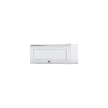 Imagem de Armário Aéreo 01 Porta Basculante 80 Cm Amy Branco Hp Casa 812 Branco Hp