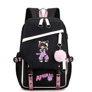 Imagem de Mochila escolar Aphmaus Anime para crianças em nylon