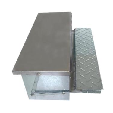 Imagem de Ｂｅｓｇａ Alimentador automático de frango no alimentador de aves de capoeira ao ar livre, dispensador de alimentos em aço inoxidável à prova d'água para