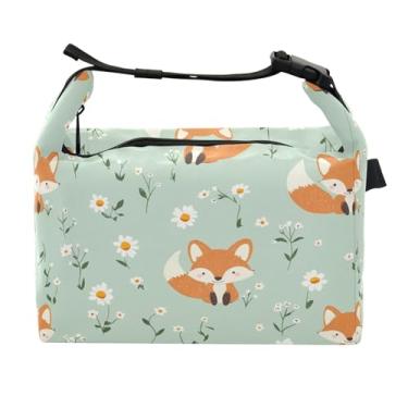 Imagem de STAYTOP Lancheira de raposa de desenho animado com fivela, lancheira isolada para meninos e meninas, lancheira térmica para trabalho escolar