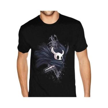 Imagem de Camiseta Masculina Hollow Knight Ghost Knight Com Estampa De Caveira G