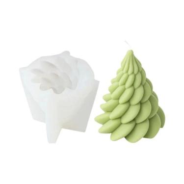 Imagem de Molde De Silicone Para Árvore De Natal Geométrica 3D, Kit DIY Para Fab