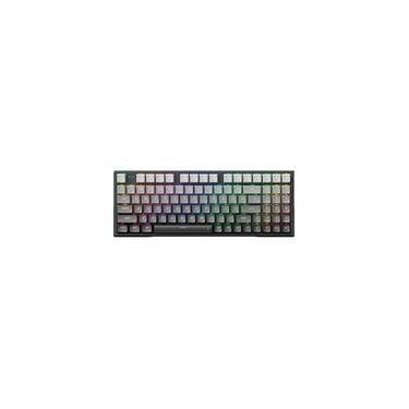 Imagem de Teclado Sem Fio Mecânico Gamer Machenike B94W Pro Tri-Mode, RGB, Bluetooth, Cinza, Switch Jade/Green - K500F-B94W