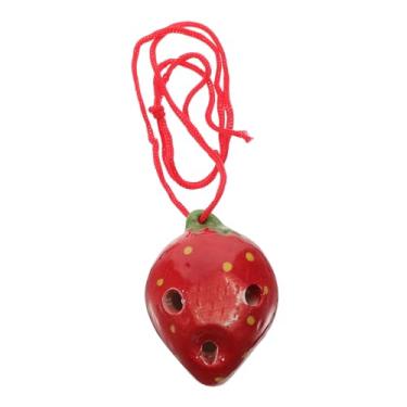 Imagem de IMIKEYA Instrumento Ocarina Iniciante Morango Ocarina para Meninos e Meninas Prática Instrumento Musical Infantil 6 Furos Vento Aleatório