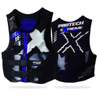 Imagem de Colete Salva Vidas Homologado Protech Extreme - Prolife, Azul, G2 (De 