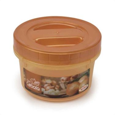 Imagem de Pote Plástico Microondas Freezer Cebola Livre de BPA 500ml