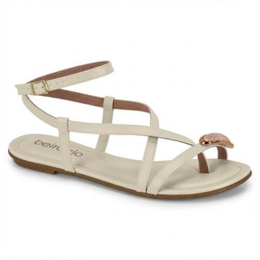 Imagem de Sandália de Dedo Feminina Beira Rio Rasteira Confortável Original -, B