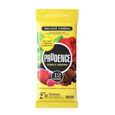 Imagem de 12 Preservativos Prudence Mix De Cores E 4 Sabores Diferentes