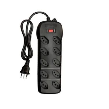 Imagem de Filtro De Linha Qualitronix 10 Tomadas, Bivolt, Preto