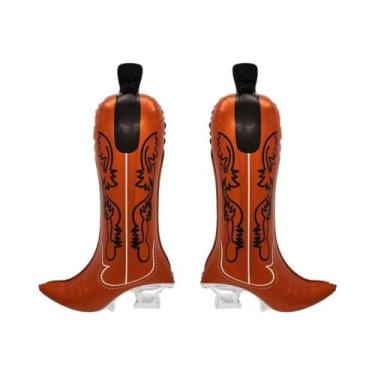 Imagem de Balões Metalizados Rosa Em Formato De Chapéu E Bota, 2 Peças, Decoraçã