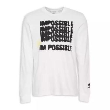 Imagem de Camiseta Adidas Manga Longa Graphics New Age IC8873-Masculino
