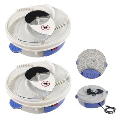 Imagem de Armadilha Pega Moscas Kit 2 Uni Captura Prende Inseto Pernilongos Mosq