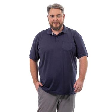 Imagem de Camisa Polo Masculina Plus Com Bolso Dia a Dia