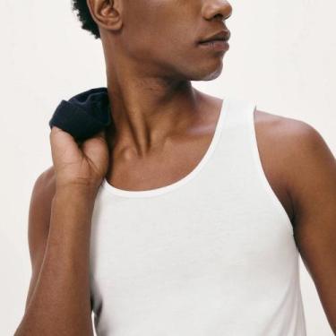 Imagem de Regata Original Hering Básica Slim Masculina 0199, Branco, XXG