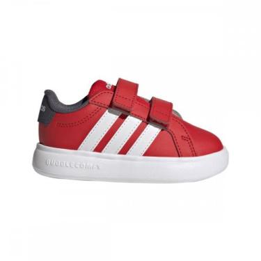 Imagem de Tenis Adidas Grand Court 30 Bubble KI3236 Infantil, Vermelho, 22
