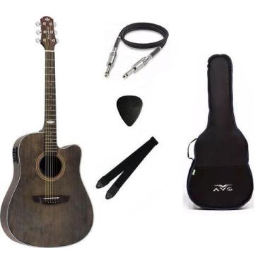 Imagem de Kit Violão Strinberg Sd200 Folk Aço Elétrico + Acessórios