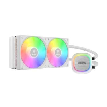 Imagem de Water Cooler Gamdias Aura GL240 V2 WH (AMD / Intel) - 240mm - Iluminaç