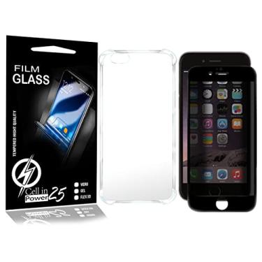 Imagem de Capinha Anti-impacto + Película Privacidade Preta P/IPhone 6 6G 4.7 - Cell In Power25