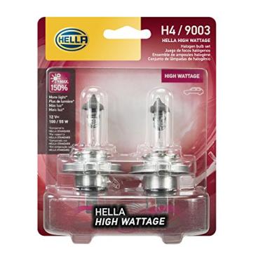 Imagem de HELLA Lâmpadas de alta potência H4 100/55WTB, 12V, pacote com 2