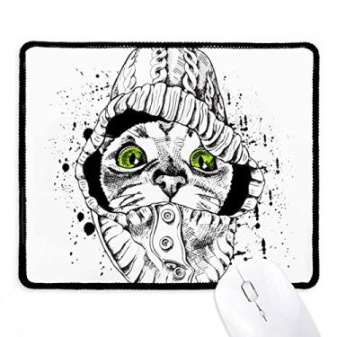 Imagem de Mousepad branco para amantes de animais de estimação, tapete de borracha para jogos