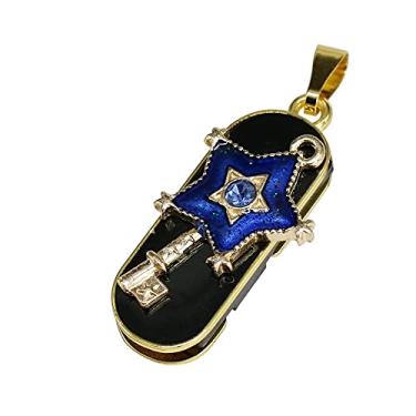 Imagem de 16 GB Chave Modelo USB 2.0 Flash Drive Memory Stick Stitch Pen Drive Armazenamento de Dados Pen Drive USB Jump Drive (Azul)